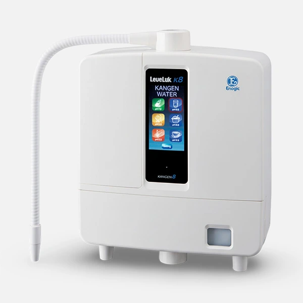 LeveLuk K8 Kangen Water machine available in the USA, premium 8-plate alkaline water ionizer for home use