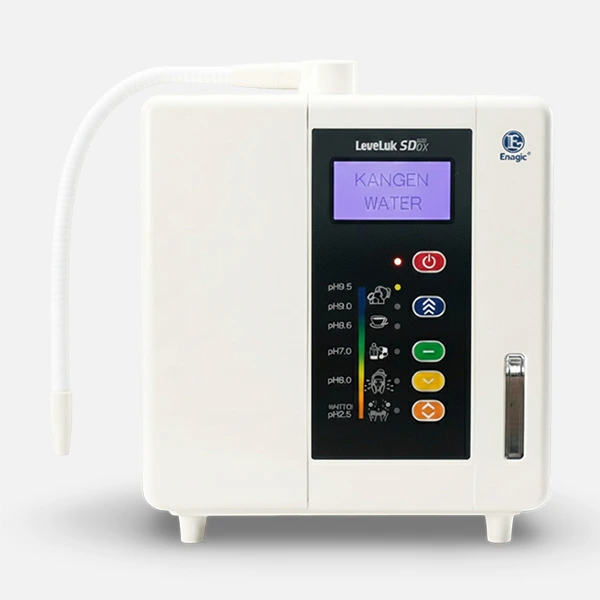 SD501DX Kangen Water machine available in the USA, reliable 7-plate alkaline water ionizer for daily household use