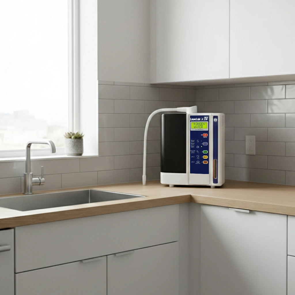 LeveLuk JRIV installed in a small kitchen highlighting its compact countertop design