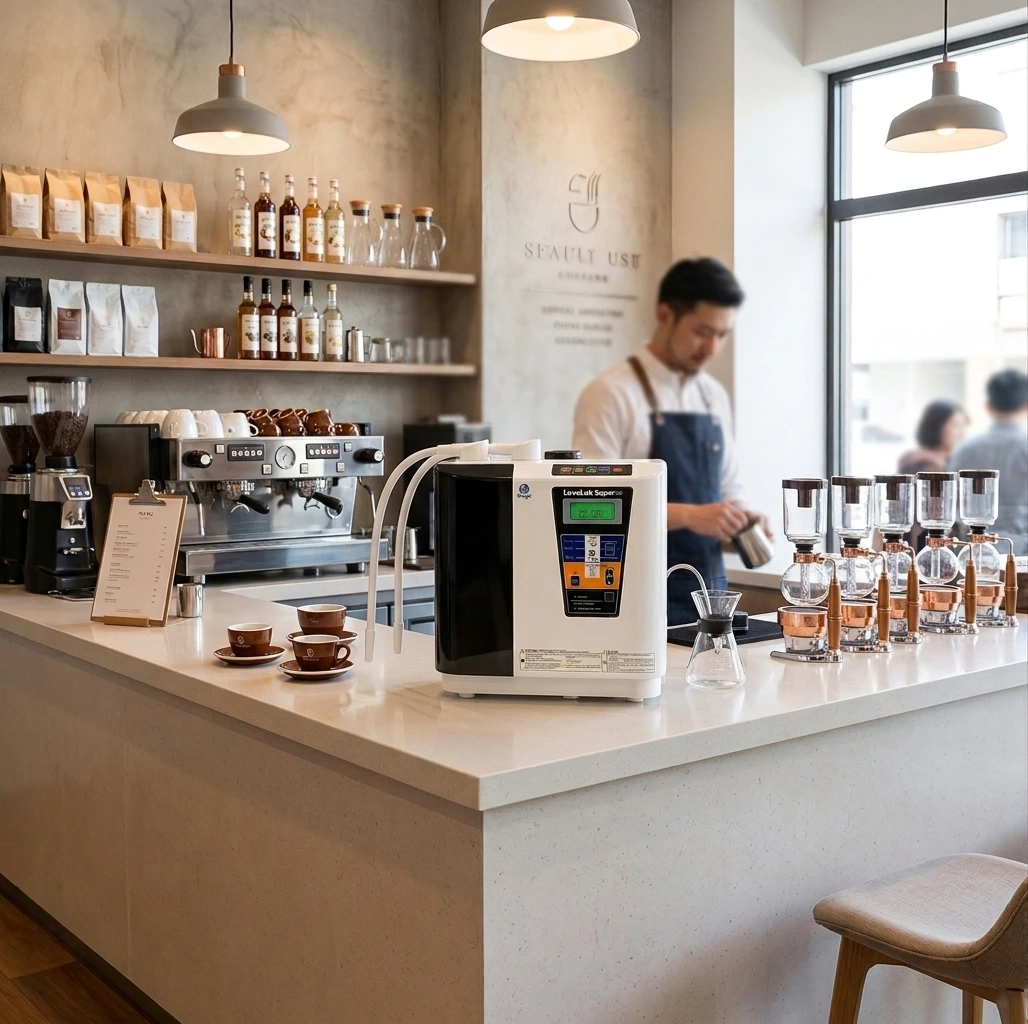LeveLuk Super501 operating in a commercial café environment for high-volume water use