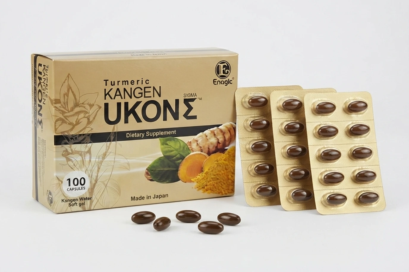 Kangen UKON premium Japanese turmeric softgel supplement ready to order online